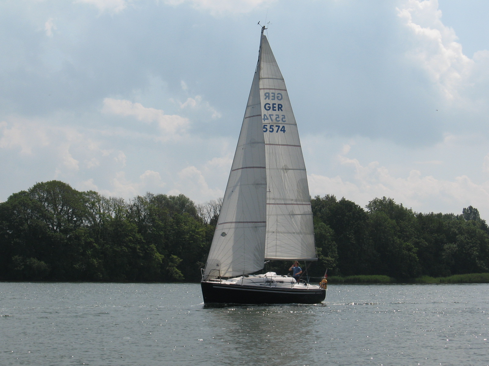 Yacht auf der Schlei